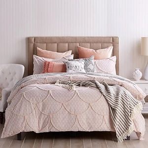 Pink and Gray Queen Duvet Cover-PRICE DROP!!